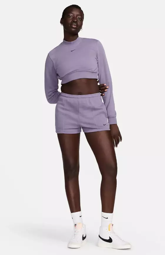 Nike Chill Knit shorts in purple
