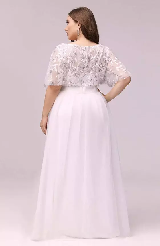 Plus Size White Maxi Dress